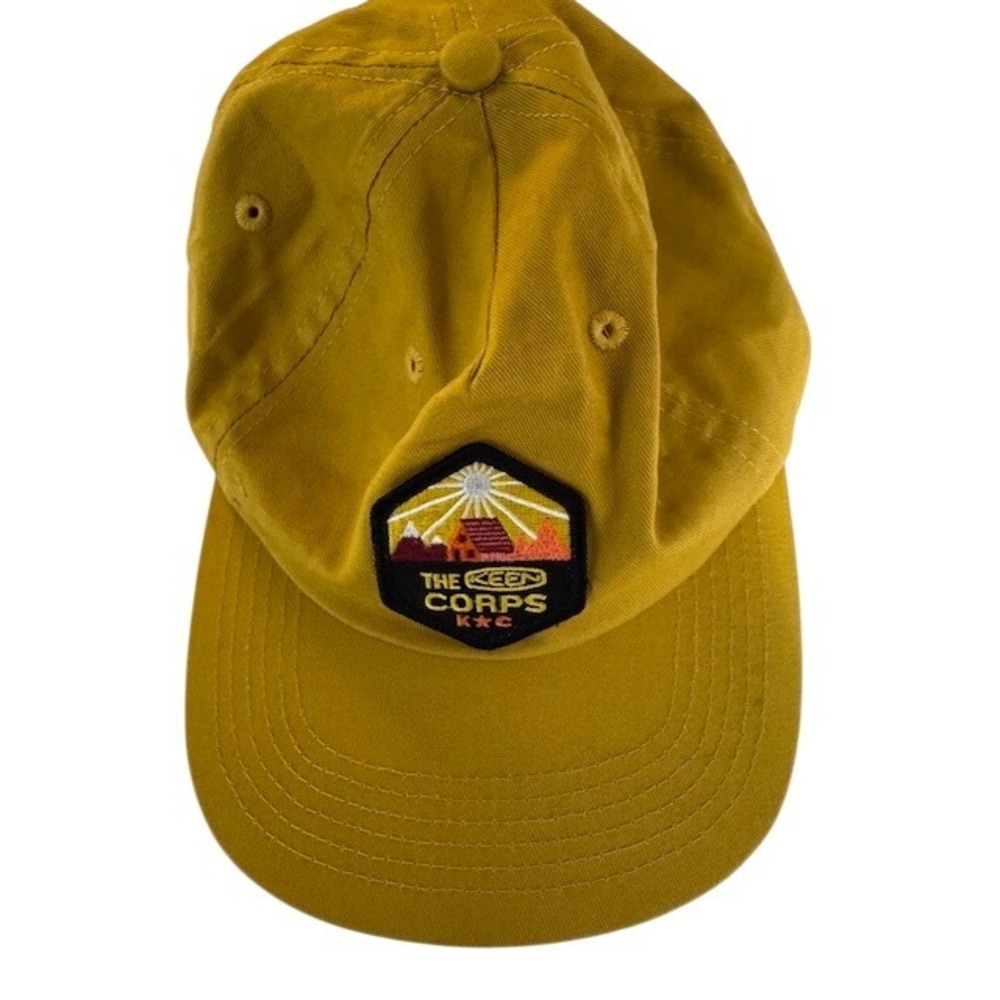 NWOT Keen Corps Embroidered Patch‎ Baseball Cap Yellow Cotton Adjustable Strap